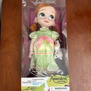 Disney Animator's Collection Anna Doll - Green and Pink